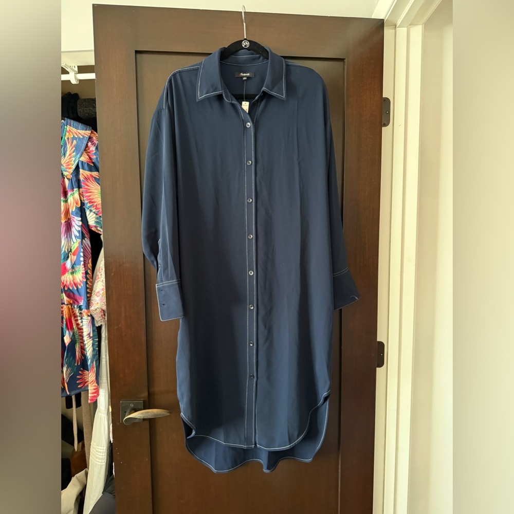 Madewell navy Shirt Dress